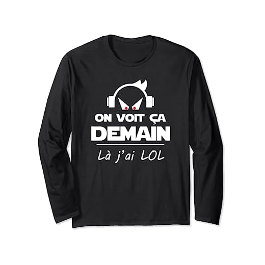 League of legend cadeau drôle lol gamer geek Manche Longue