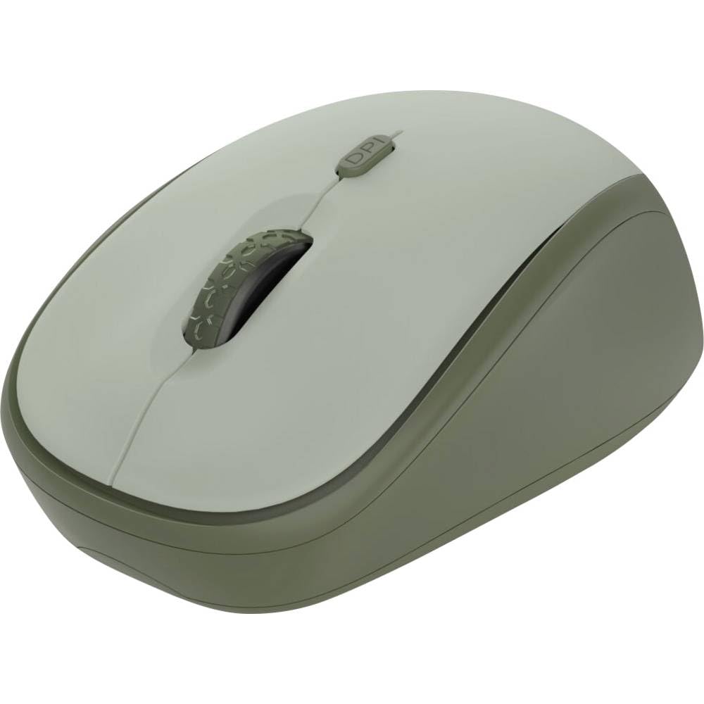 Trust Yvi+ Silent Wireless Mouse, Sustainable Design, 800-1600 DPI, For Left and Right Hand Users, Storable USB Micro Receiver, Quiet Compact Computer Mouse for PC, Laptop, Mac, Home Office - Green-image-11
