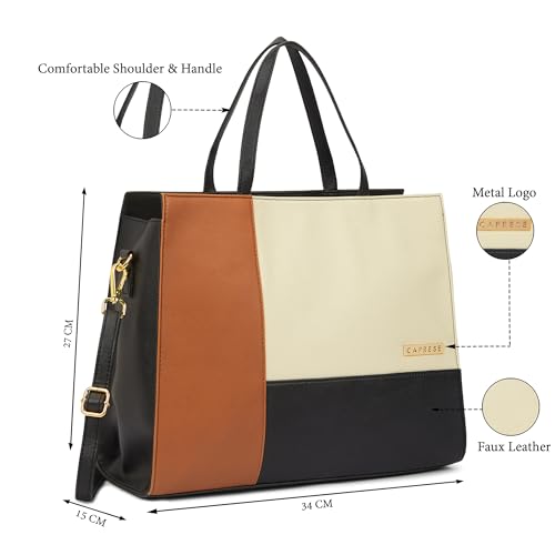 Image of Caprese Jelly Large Satchel Bag for Women with Adjustable & Detachable Strap | Multiple Compartments | Versatile Shoulder, Crossbody & Handheld Bag for Work, Travel, and Everyday Use