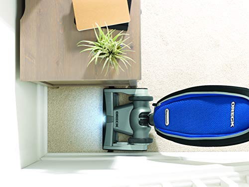 Image of Oreck Magnesium RS Swivel-Steering Upright Vacuum Cleaner, with HEPA Filter Bag, Lightweight, LW1500RS, Blue /Black