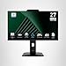 MSI PRO MP272PMG, 24-inch IPS 1920 x 1080 (FHD) Computer Monitor, 120Hz, Webcam, Adaptive-Synch, EPEAT Silver, HDMI, DisplayPort, VGA Port, VESA Mountable, Tilt, Height Adjustable, Speaker, 1ms, Black
