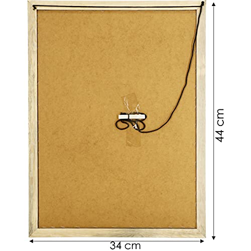 Postergaleria krijtbord voor muur | 30x40cm | Zwart | Schoolbord van grenenhout (HDF) | met krijt en een touwtje om op te hangen | voor keukens, cafés, winkels | Veel kleuren | 6 maten - Image 3