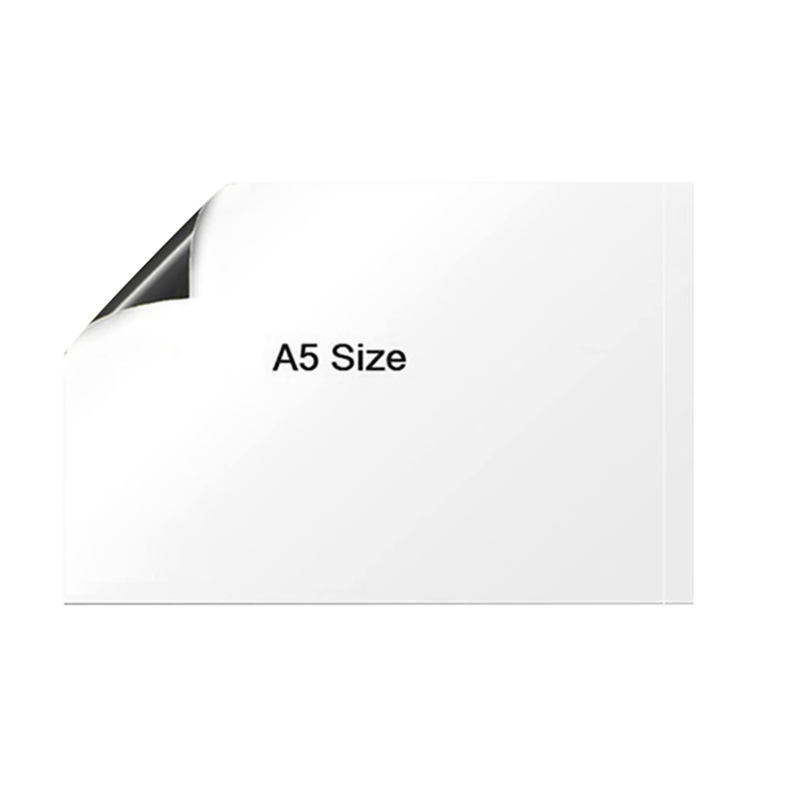 ulafbwur Magnet Board A5 Whiteboard Self-Adhesive Memo Flexible Magnetic Whiteboard Sticker for Home Magnet Decal Fridge Sticker