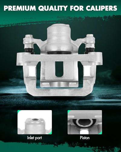 Image of SCITOO 19B2994 Rear Left Disc Brake Caliper w /Bracket For Nissan For Frontier 2005-2023,For Nissan For Xterra 2005-2015,For Suzuki For Equator 2009-2012,Single Piston