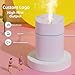 humidificador USB de escritorio con luz nocturna LED de 7 colores y tecnología de niebla de onda de sonido para un funcionamiento silencioso y comodidad en la habitación Imagen de humidificador USB de escritorio con luz nocturna LED de 7 colores y tecnología de niebla de onda de sonido para un funcionamiento silencioso y comodidad en la habitación