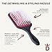 Denman Detangling & Styling Paddle Brush – Wet or Dry Hair Detangler & Styler for Curly, Coily, Straight, Thick & Long Hair – Ideal for Women & Men
