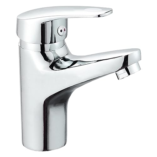 Rubinetto bagno lavabo acciaio inox acqua calda e