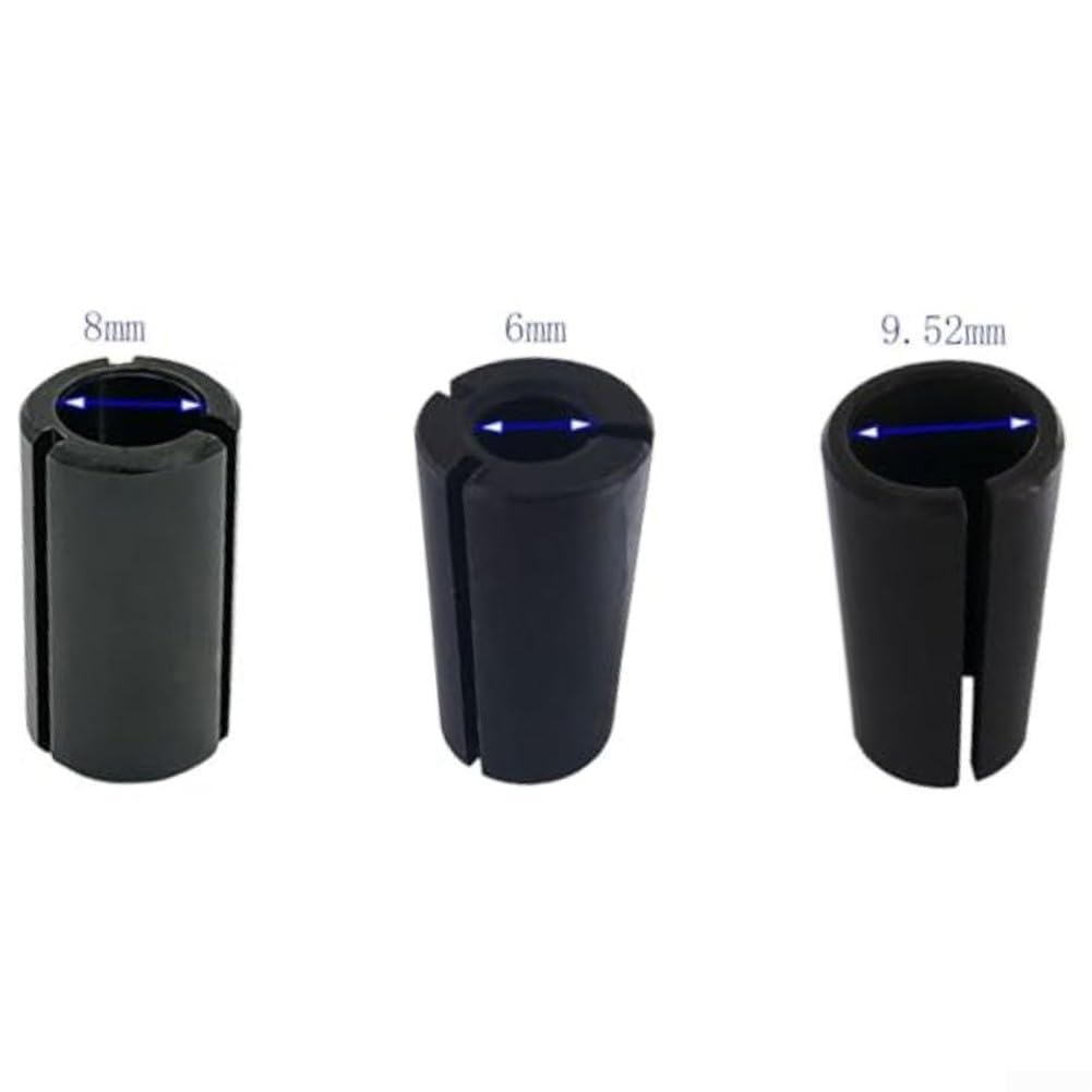 Set di mandrini e dadi per fresa con punte da 1/2", 1/4", 12 mm, 12,7 mm-6 mm, 1/2 "-3/8", 12,7 mm-8 mm, lavorazione di precisione per una vestibilità sicura, alta