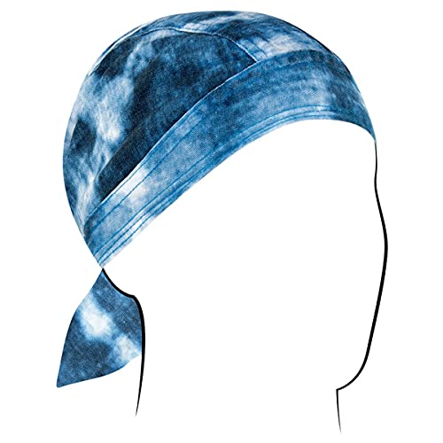 Zanheadgear® Road Hog Flydanna® Cotton Blue Tie Dye