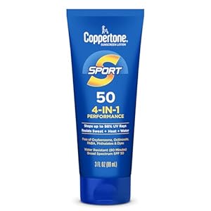 Coppertone SPORT Sunscreen Lotion Broad Spectrum SPF 50 (3 Fluid Ounce) (Packaging may vary)