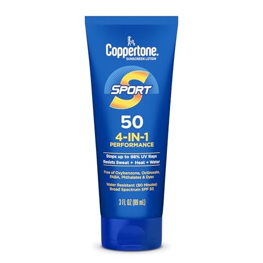 Coppertone SPORT Sunscreen Lotion SPF 50, 3 FL OZ