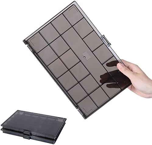 Bead Organizer 2Pack X 21 Grids Black Bead Storgae Containers, Large Embroidery Floss Organizer Compartment Case Box with Dividers for Sewing Jewelry, Fishing Tackle, Diamond Dots, Craft, Lego