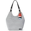 Sakroots حقيبة الكتف Sak Roma Shopper Purse & Tote Bag مع أحزمة مزدوجة وجيوب سحاب لكل يوم وسفر
