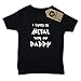 Produktbild Metallimonsters T-Shirt mit Aufschrift "I Listen to Metal with My Daddy", Schwarz