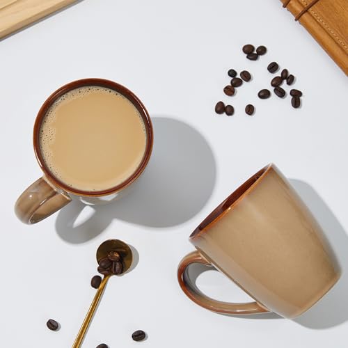 Image of Pokini Coffee Mug 14oz, Coffee Mugs Set of 4, Cups for Latte Tea Cappuccino
