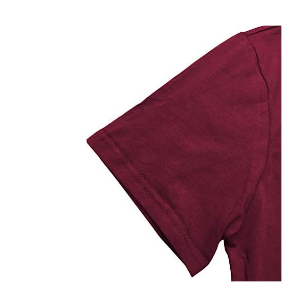 BLACKOO-Women-Cute-T-Shirt-Juniors-Graphic-Tops-Teen-Girls-Tee BLACKOO Women Cute Printed Colorful Tie Dye Tees Tops Wine Red Medium