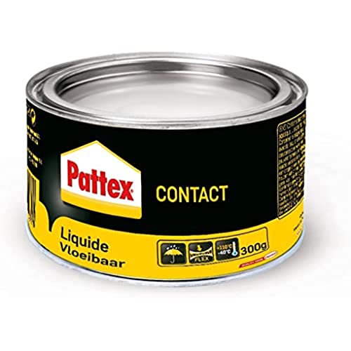 Pattex Colle contact liquide type néoprène - idéal pour l'assemblage et le placage sur tout type de matériaux - Peut être appliqué au pistolet - 300 g