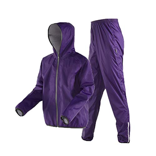 Conjunto Impermeable Ligero con Chaqueta y Pantalón Morado XX-Large miniatura 1