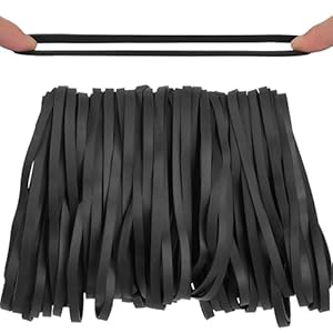 HAIDIBAO Gummibänder Schwarz Größe 69, 70 Stück