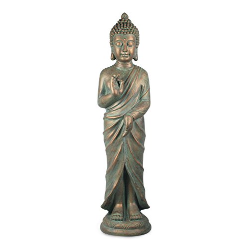 Art Deco Home - Figura Grande Resina Buda 82 cm - 11854SG