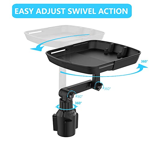 Bandeja Portavasos Giratoria Ajustable 360° para Auto miniatura 6