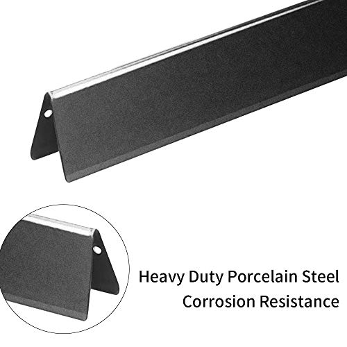Rejekar Grill Replacement Parts For Weber Spirit I & Sprit Ii 200 Series E-210/E-220/S-210/S-220, Porcelain Steel Heat Shields Plate 15.3” Flavor Bars 7635 & 18” Burner Tube 69785 For Weber Gas Grill #TOP4