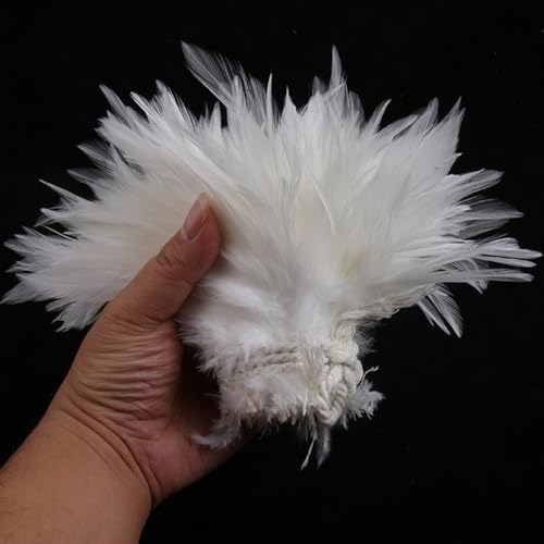 Plumaje de punta blanca de 5-6 hebras soluci&oacute;n para tocados DIY de boda 7