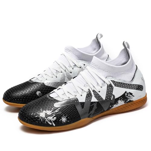 Men's Indoor Flat Bottomed Football Shoes Durable Comfortable Training Non Slip Soccer Sneakers2