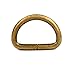 Generic Metal Bronze D Ring Buckle 1" Inside Diameter Loop Ring for Strap Keeper Pack of 30