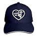 Produktbild AOHOT Herren Damen Baseball Caps,Hüte, Mützen, Classic Baseball Cap, I Love My Lineman Heart Sandwich Hat Baseball Cap Dad Hat
