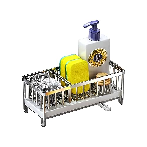 La mejor selección de Accesorios para tarja - 5 favoritos. 50 MITEGELO Escurridores de Cocina, escurridor para tarja con Estante de Acero Inoxidable, Apto para Colocar Esponja, lavavajillas y cepillos de Limpieza.…