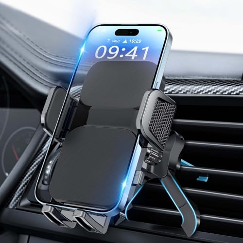 Brencco Soporte para Movil Coche Rejilla de Ventilación Metálico & Doble Pata Universales Suporte Telemovel Carro 360° Rotación para Smartphones...
