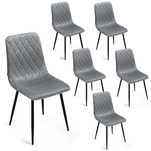 Silla De Comedor Azul Juego De 6 - Terciopelo - Base De Metal - Silla De Salón - Silla De Terciopelo - Silla De Cocina De Acero Inoxidable Silla De Comedor Azul Juego De 6 - Terciopelo - Base De Metal - Silla De Salón - Silla De Terciopelo - Silla De Cocina De Acero Inoxidable