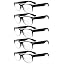 Black/Clear-5pcs All Clear Lens