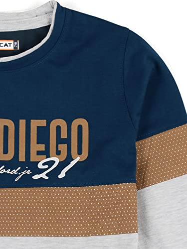Image of HELLCAT Boys Regular Fit FullSleeve Blended Cotton Tshirt Combo Pack - DarkBlue