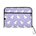 ALAZA Cute Unicorn Love Heart Expandable Filing Folder Storage Organiser Box Files, 13 Pockets Zip Filing Folders for Home or Office Documents
