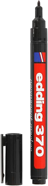 Edding 370 Marker Permanentny, Czarny, 1 mm