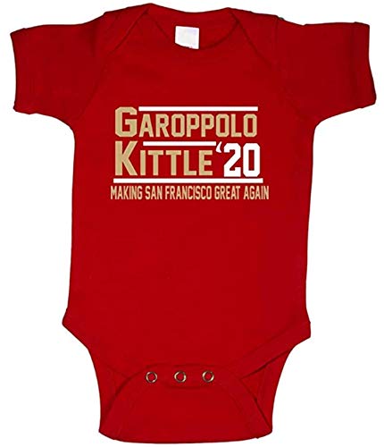 RED San Francisco Garoppolo Kittle 2020 Baby 1 Piece