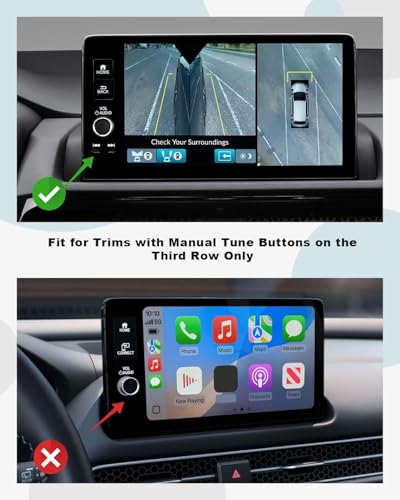 Image of CDEFG for 2025 2026 Acura ADX Screen Protector 9-Inch, Tempered Glass for 2025 2026 Acura ADX Accessories, 9H Hardness 9 inch Touchscreen Screen Cover HD (for 3-Button Knobs)