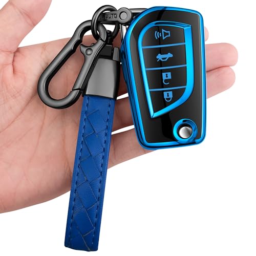 Coque de clé pour Toyota étui protection complète boîtier télécommande auto