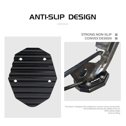 Image of Vagary CNC Kickstand Side Stand Extender for Yamaha Aerox 155 (Golden)