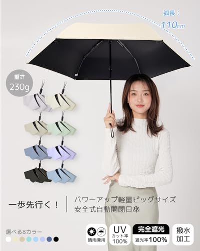 konciwa 折りたたみ傘 大判100cm UV完全遮光