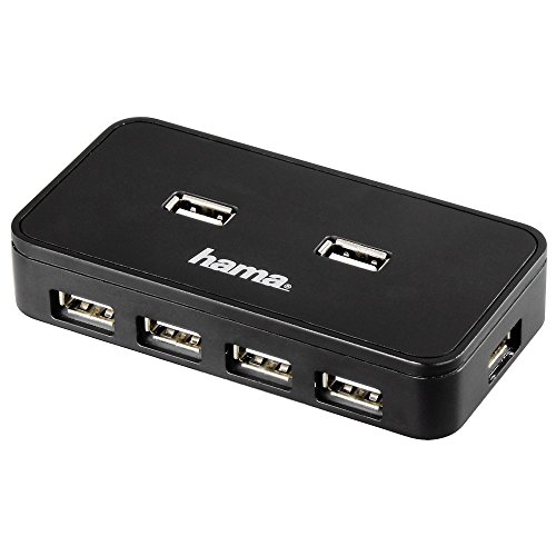Preisvergleich Produktbild Hama USB 2.0 Hub mit Akku 1:7 schwarz