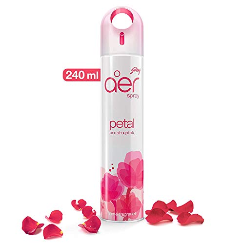 Image of Godrej aer Spray, Home & Office Air Freshener - Petal Crush Pink (240 Ml), Pack of 1