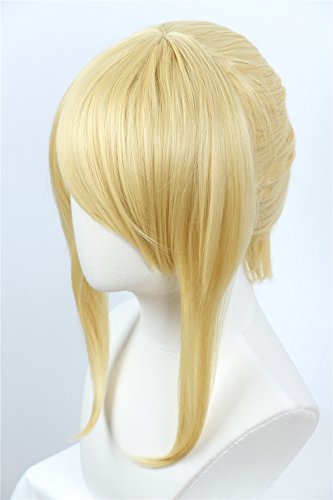 Image of Linfairy Womens Blonde Wig Costume Cosplay Wig + 50cm Ponytail