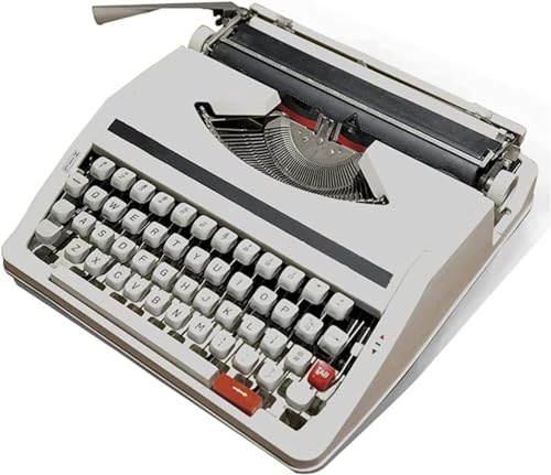 AZQOHMIS Máquina de Escribir Vintage Creativa, Máquina de Escribir Manual Antigua, de Portátil con Procesador de Textos, Ideal para Cartas, Escritura Creativa y Manualidades.