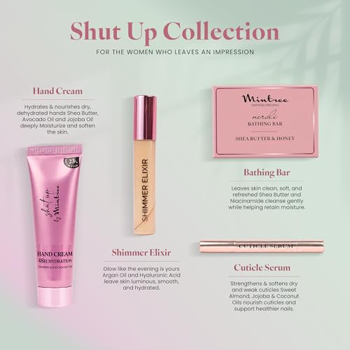 Image of Mintree 4 in 1 Bath and Body Care Gift Hamper for Women, All Skin Types