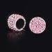 SAVORI Valve Caps, 4 Pack Handmade Crystal Rhinestone Tire Caps, Attractive Dustproof Accessories for Car (Pink)