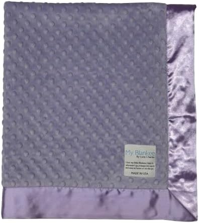 My Blankee Minky Dot Baby Blanket (Lavender)