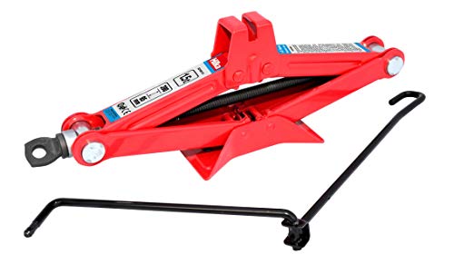 Hilka 82105115 1.5 Tonne Scissor Jack LW, Red